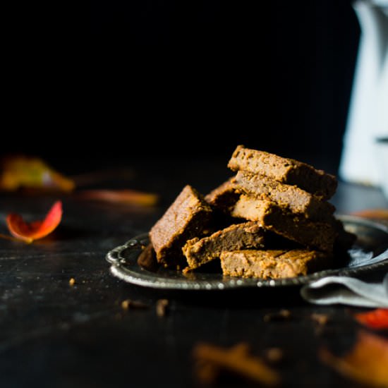 Healthy Gingerbread Blondies