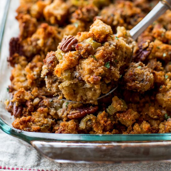 Make Ahead Cornbread Stuffing