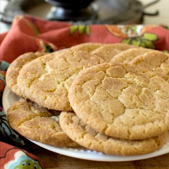 Brown Butter Snickerdoodle Cookies