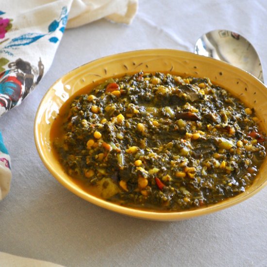 Sai Bhaji (lentils, greens, veg)