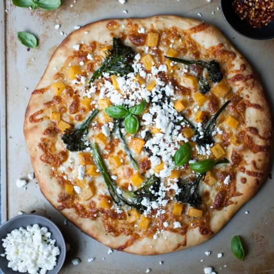 Butternut Squash & Broccolini Pizza