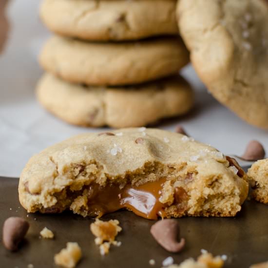 Caramel Chocolate Chip Cookies