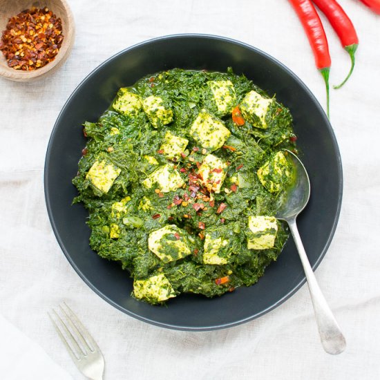 Vegan Indian Saag Paneer