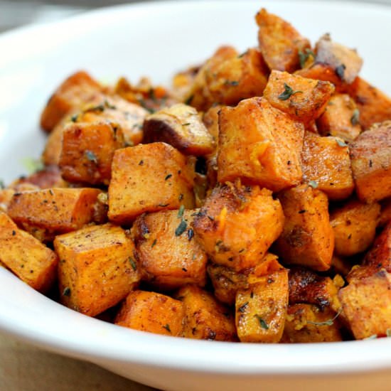 Cinnamon & Turmeric Sweet Potatoes