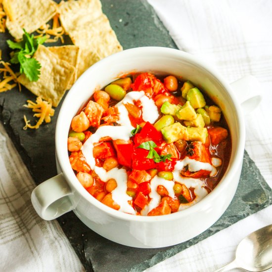 Vegetable Chicken Tortilla Soup