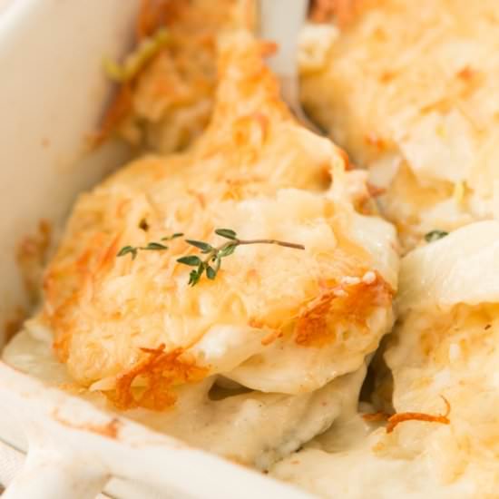 Smoked Gruyere Scalloped Potatoes