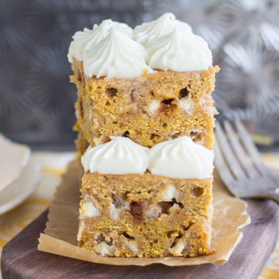 The Best Pumpkin Blondies