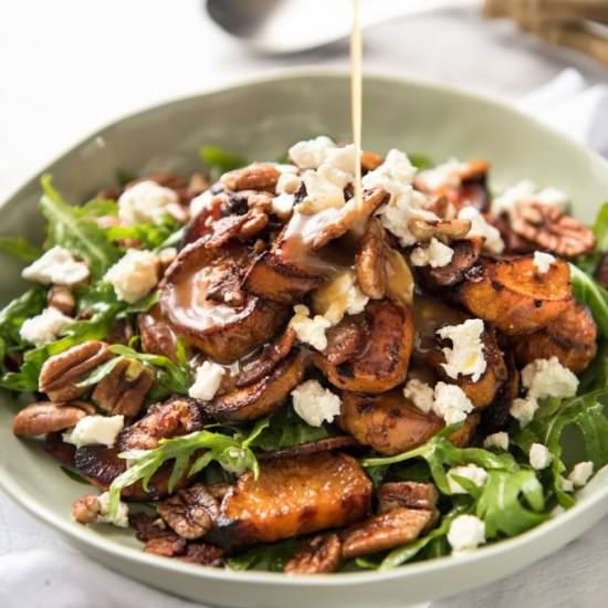 ROASTED SWEET POTATO SALAD WITH HON