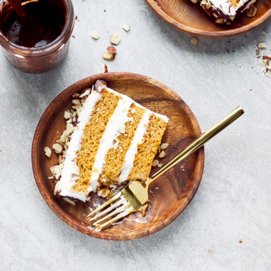 Pumpkin tiramisu cake