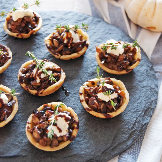 Mini Mushroom Tarts