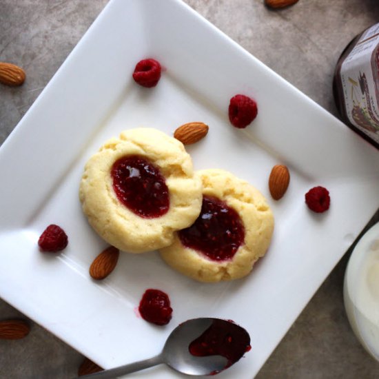 Raspberry Shortbread Cookies