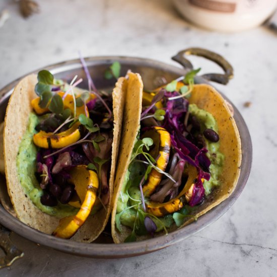 Breakfast Tacos with Avocado Cream