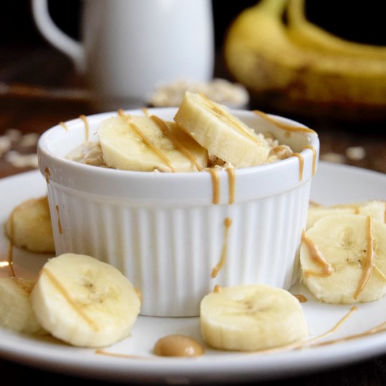 PB + Banana Overnight Oats