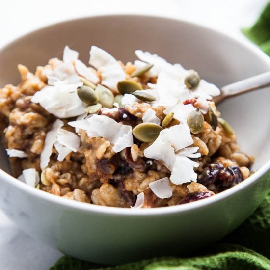 Hearty Autumn Stovetop Oatmeal