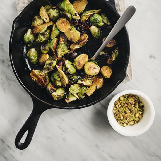 Pan Roasted Brussels Sprouts