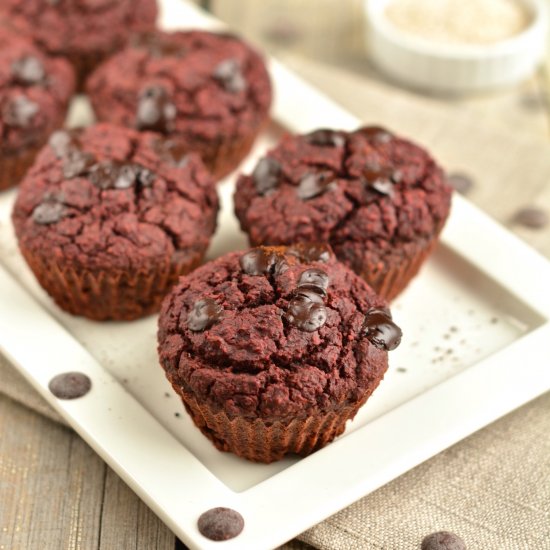 Chocolaty Beet-Carrot Muffins