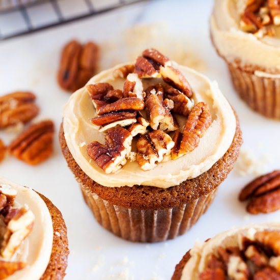 Brown Sugar Praline Cupcakes