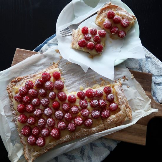 Fresh Raspberry Lemon Curd Tart