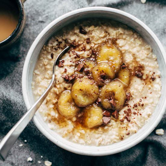 Caramelized Banana Oatmeal