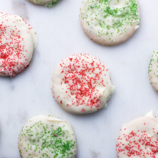 Ritz Cracker Peppermint Cookies