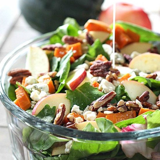 Autumn Salad with Sweet Potatoes