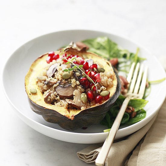 Quinoa Stuffed Acorn Squash