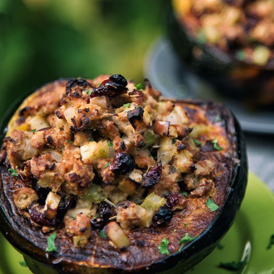 Apple Stuffed Acorn Squash