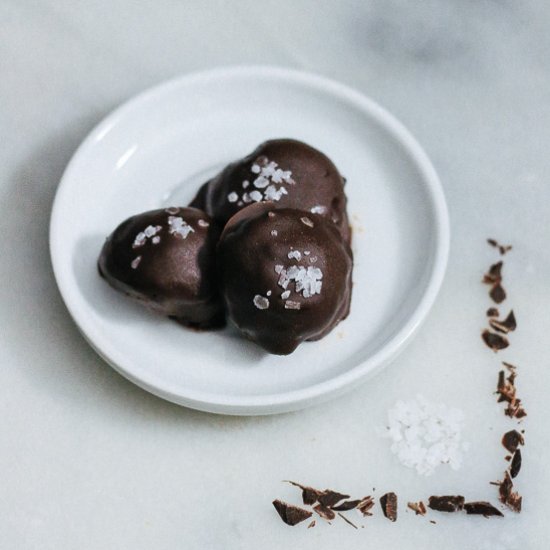 Paleo-ish Salted Caramel Truffles