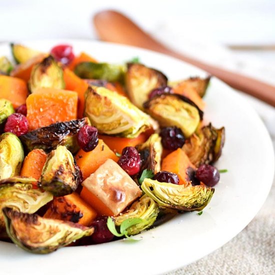 Roasted Butternut and Brussels