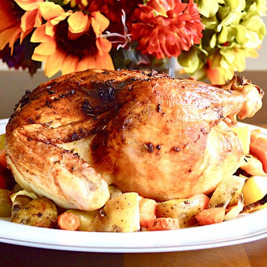 Orange Lavender Roasted Chicken