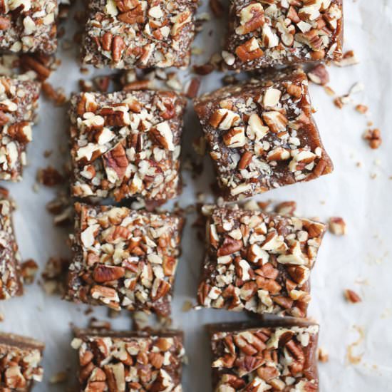 Raw Pecan Bars