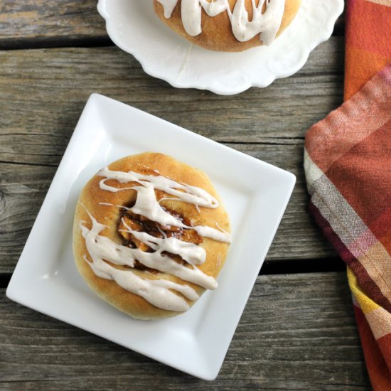 Caramelized Apple Topped Buns