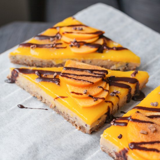 Persimmon Bars with Mango Jelly