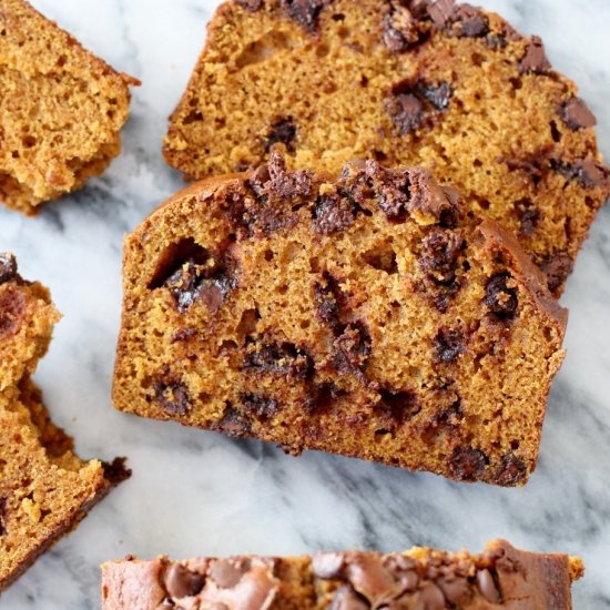 Chocolate Chip Pumpkin Bread