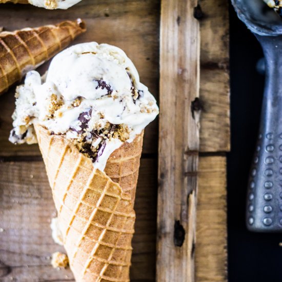 S’mores Ice Cream with Graham Cones