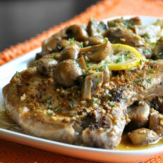 Lemon Garlic Pork Steaks