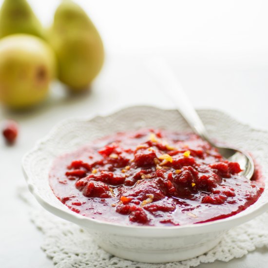 Cranberry and Pear Sauce