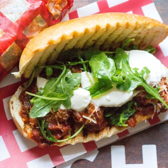 Italian Meatball Hero Sandwich