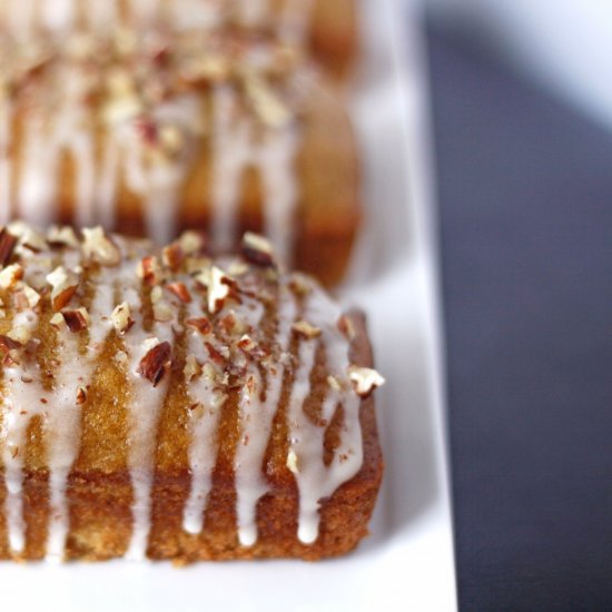 Mini Pumpkin Bread Loaves