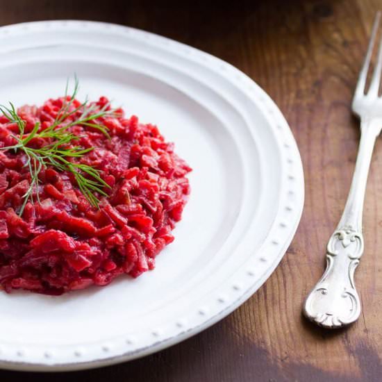 Creamy Beetroot Risotto