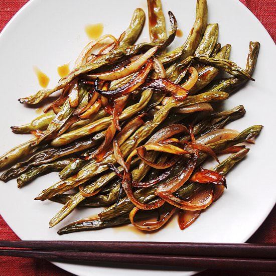 Roasted Teriyaki Green Beans