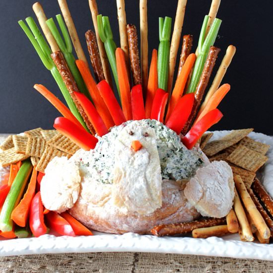 Turkey Bread Bowl Appetizer and Dip