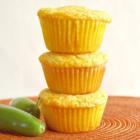 Cheddar Jalapeno Corn Muffins