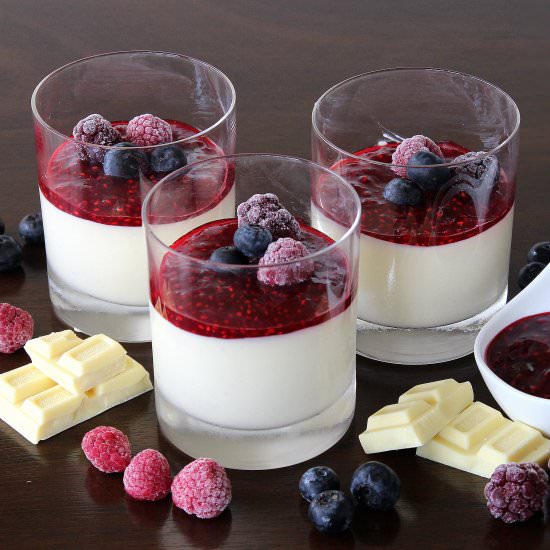 White Chocolate and Berry Mousse