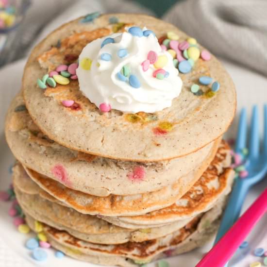 Healthy Funfetti Pancakes