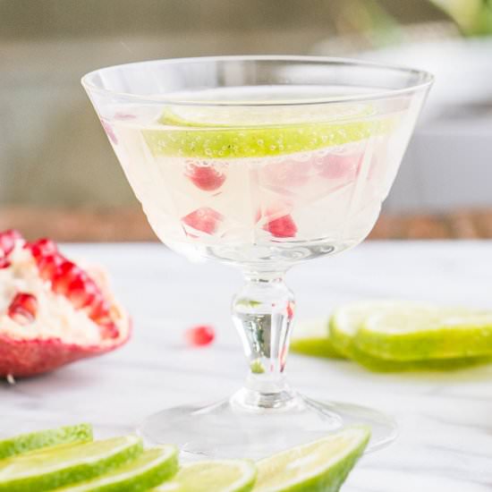 Pomegranate Lime Gimlet