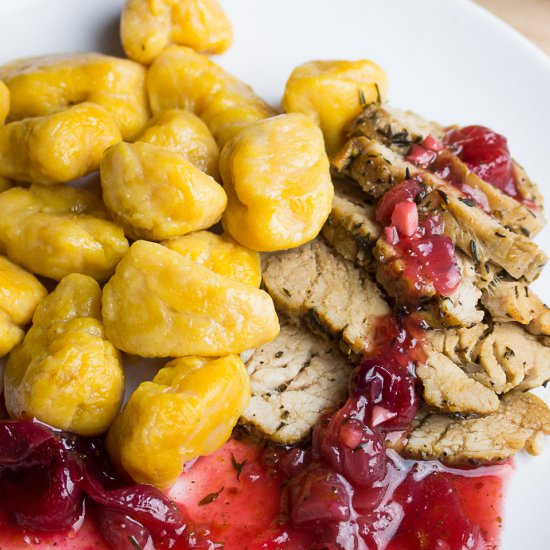 Pork Tenderloin & Pumpkin Gnocchi