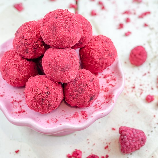 Raspberry Energy Balls