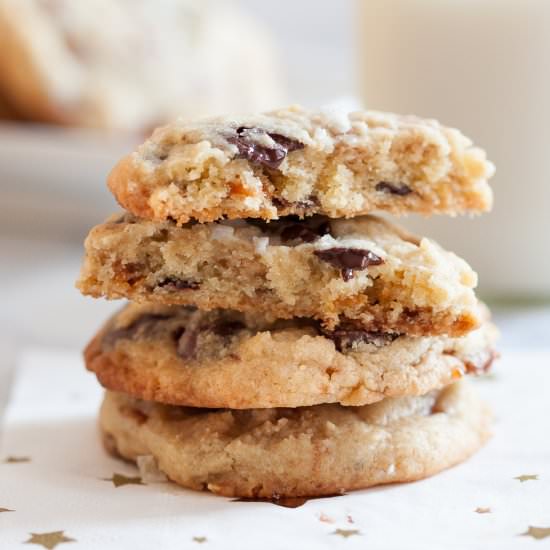 Salted Caramel Chocolate Chip Cooki