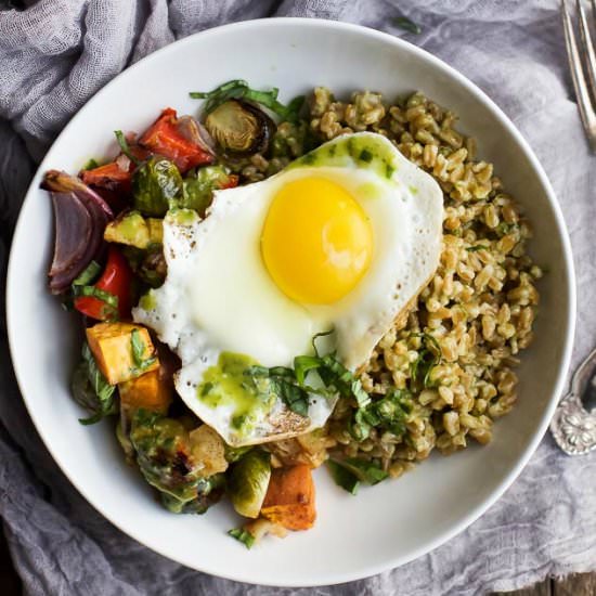 Roasted Vegetable Grain Bowl